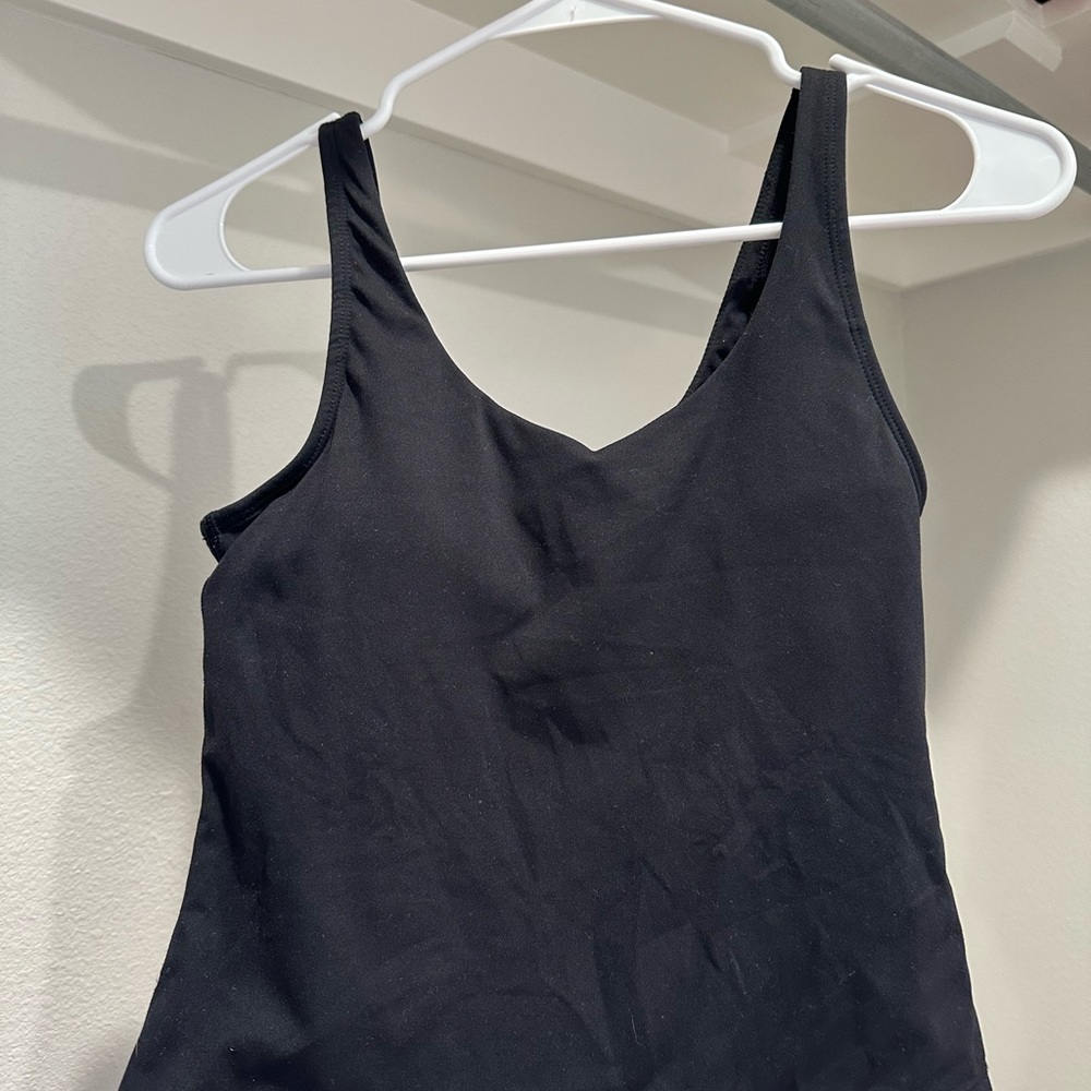 Pink Lily Black Fitted Tank Top
